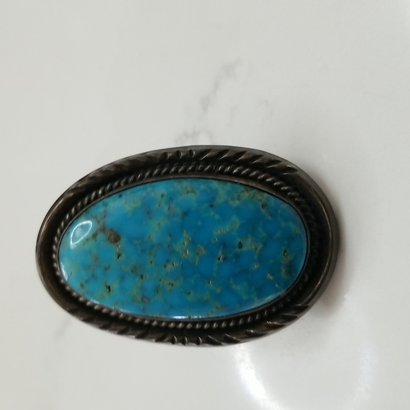 Authentic vintage American Indian turquoise ring - Picture 2 of 4
